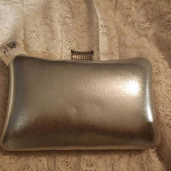 Evening rinstone silver bag - Picture 2 of 3